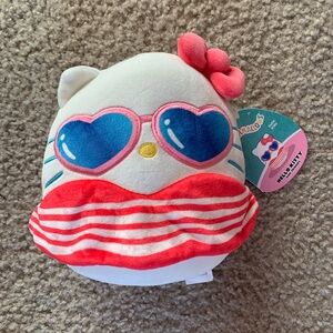 NWT Small Hello Kitty Summer Squishmallows Plush